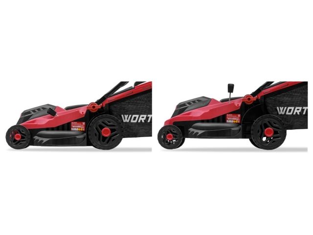 Газонокосилка электрическая WORTEX LM 3816 1600 Вт, шир.38 см (выс. 30-75 мм, травосборник 42 л) (0334250)