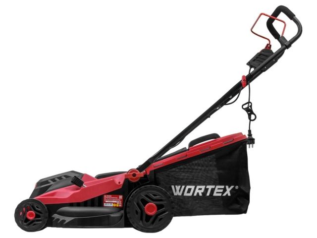 Газонокосилка электрическая WORTEX LM 3816 1600 Вт, шир.38 см (выс. 30-75 мм, травосборник 42 л) (0334250)