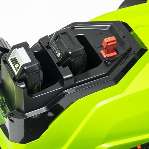 Газонокосилка Greenworks G24X2LM41K2X 24V (41 см) аккумуляторная, с 2×АКБ 4 А/ч и двойным ЗУ