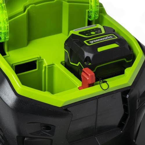 Газонокосилка Greenworks GD40LM46SPK4 40V (46 см) самоходная аккумуляторная, с АКБ 4 А/ч и ЗУ