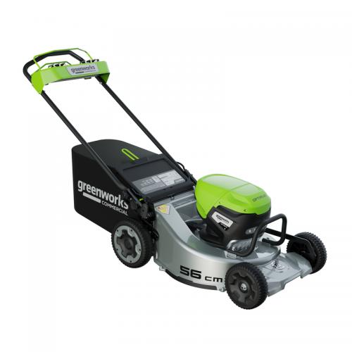 Газонокосилка Greenworks LM221S 82V (56 см) самоходная аккумуляторная, без АКБ и ЗУ