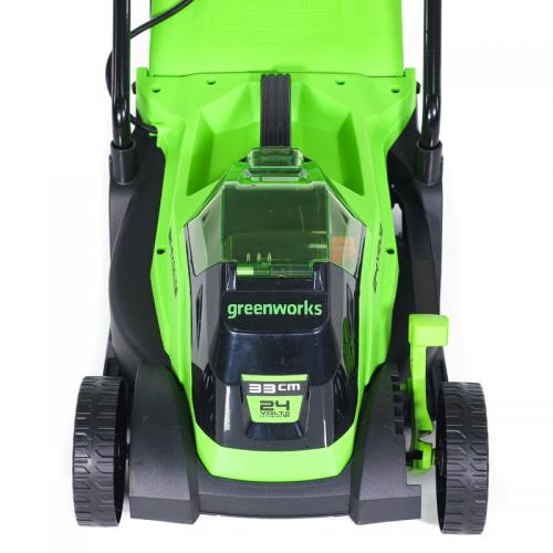 Газонокосилка Greenworks GD24LM33K4 24V (33 см) аккумуляторная, с АКБ 4 А/ч и ЗУ